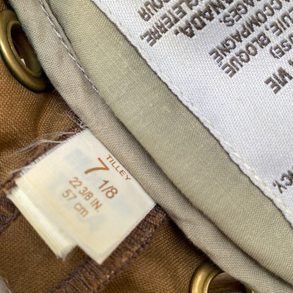 Tilley canvas Tan Outdoor Hat 7 1/8 outback cap - Picture 14 of 14